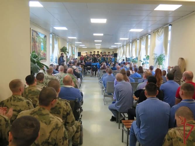 Ансамбль выступил с концертом в Главном военном клиническом госпитале Росгвардии
